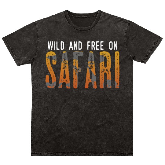 Safari Love Wild Freedom Exploration Lion Leopard Mineral Wash T Shirts
