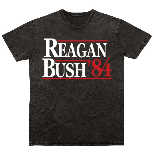 Reagan Bush 1984 V2 Mineral Wash T Shirts