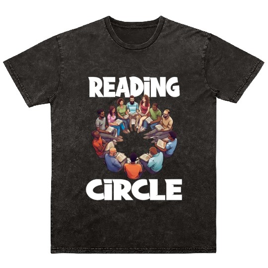 Reading Literature Reading Circle Buck Criticism Mineral Wash T Shirts