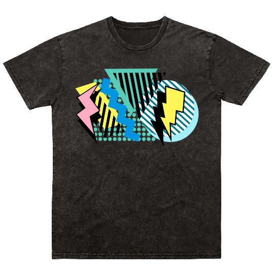 Retro 90s abstract design-1 Mineral Wash T Shirts
