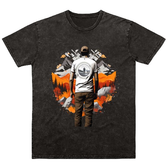 Autumn Hiking Mineral Wash T Shirts