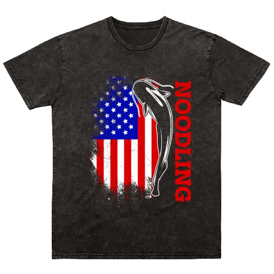 Noodling Expert Catfish Fishing Catfish Angler Mineral Wash T Shirts