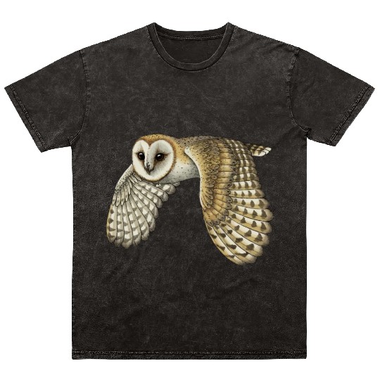 Barn Owl Mineral Wash T Shirts