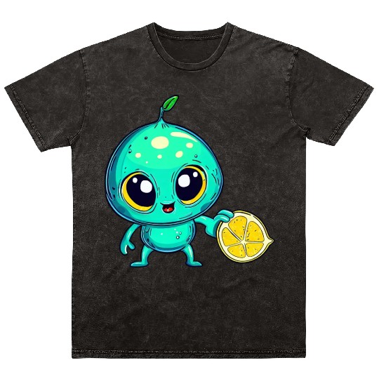 Alien Fruit Magic: Sweet Lemon from Outer Space Mineral Wash T Shirts
