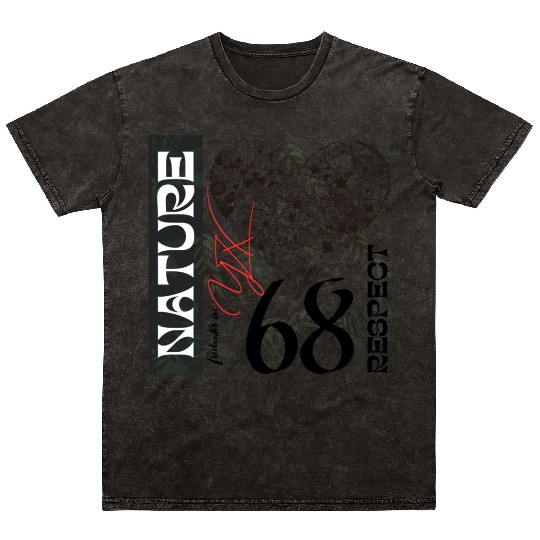 Heart, respect nature Mineral Wash T Shirts