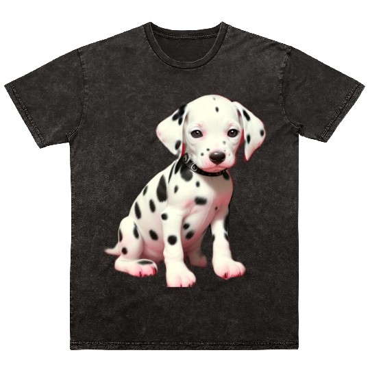 Dalmatian puppy Mineral Wash T Shirts