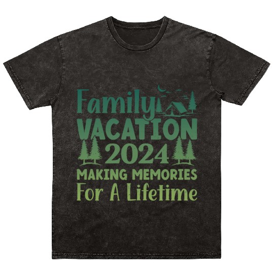 Family Vacation Making Memories Lifetime Mineral Wash T Shirts