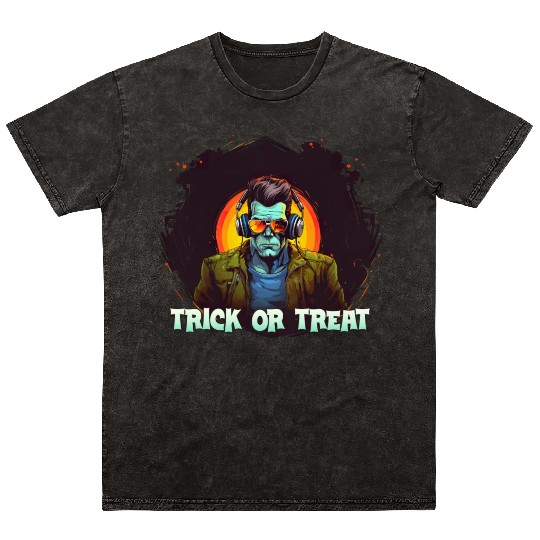 Halloween trick or treat Mineral Wash T Shirts