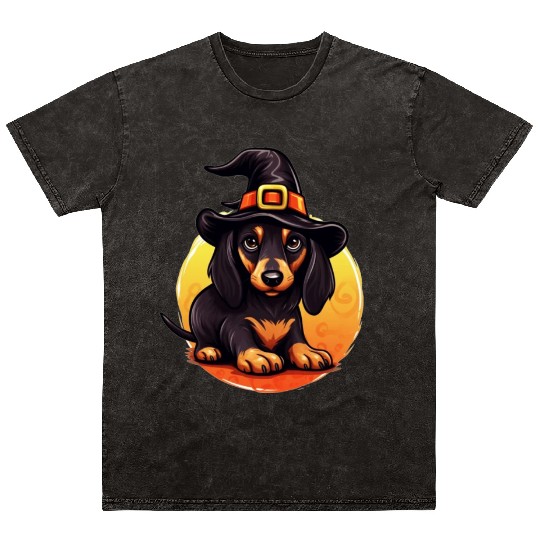 Trick or Treat Pawty: Dog Halloween Squad Mineral Wash T Shirts
