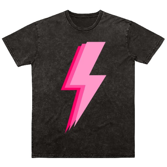 hot pink and light pink Mineral Wash T Shirts