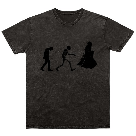 The Cycle of Life - Black Ink Mineral Wash T Shirts
