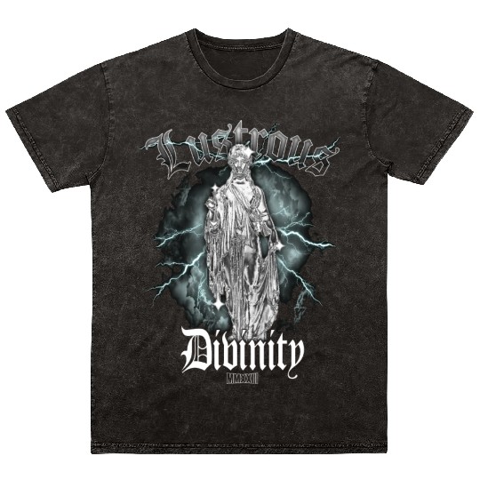 Lustrous Divinity MMXXIII Streetwear Unique Mineral Wash T Shirts