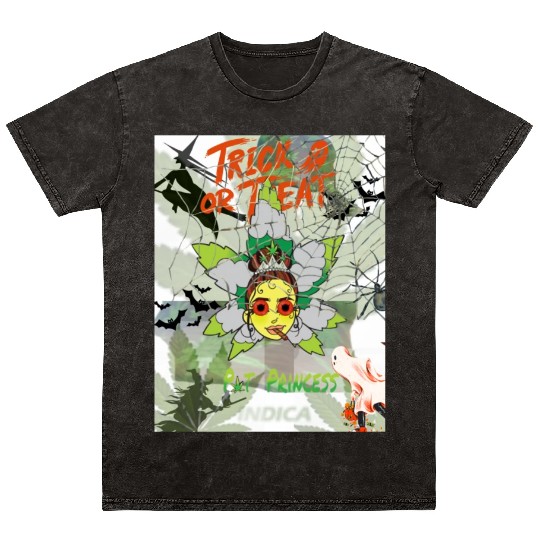 Trick or Treat design Mineral Wash T Shirts
