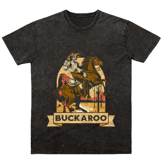 Howdy There Buckaroo Mineral Wash T Shirts