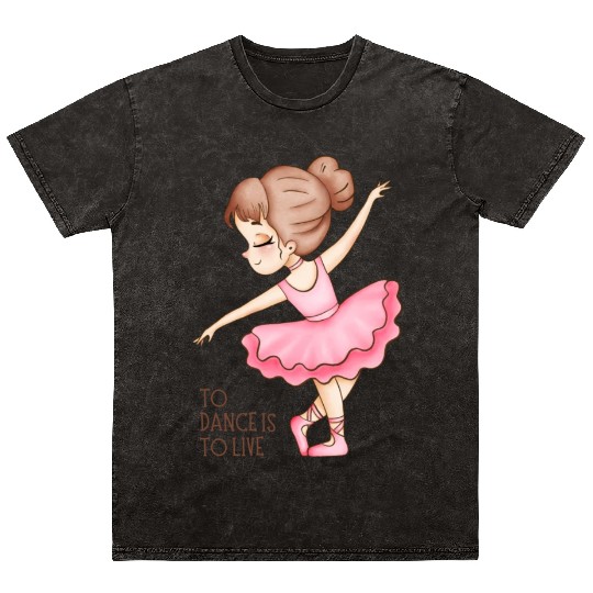 To Dance Is To Live : Charles Schulz Quotes Mineral Wash T Shirts