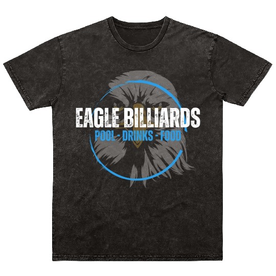 Eagle Billiards Branded Clothing Mineral Wash T Shirts