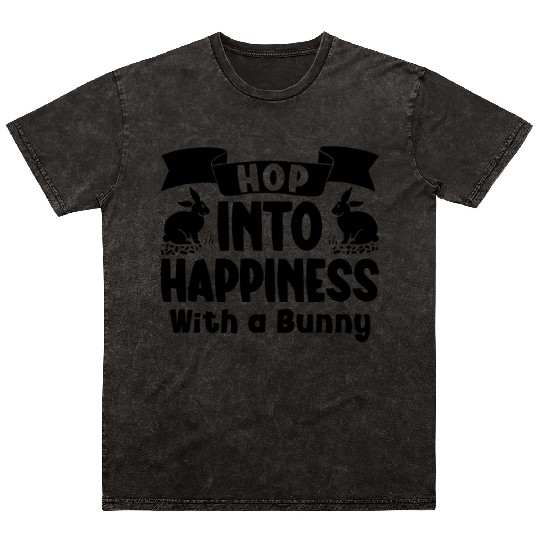 Bunny Owners Rabbit Lover Bunny Mom Bunny Dad Hopp Mineral Wash T Shirts