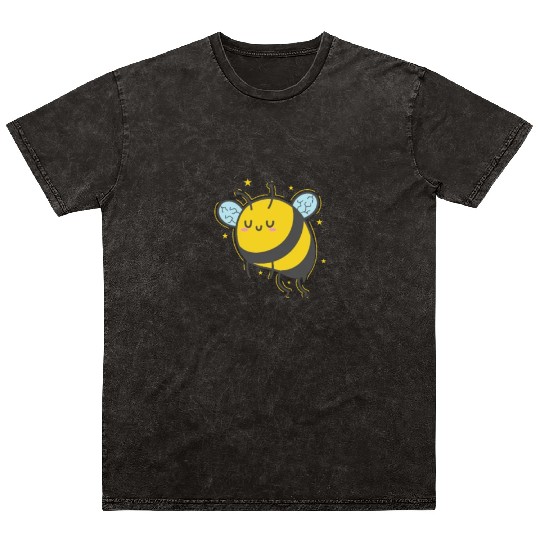 Bee Honey Animals Nature Mineral Wash T Shirts