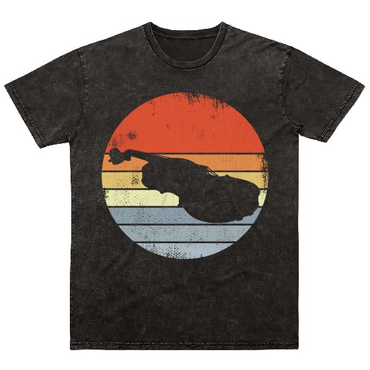 Vintage Violin Drawing Mineral Wash T Shirts