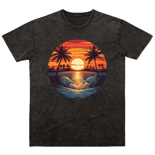 Surfing-Sailing Camping-Hiking-swimming Mineral Wash T Shirts