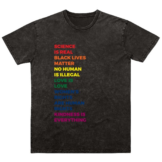 Science Is Real Mineral Wash T Shirts