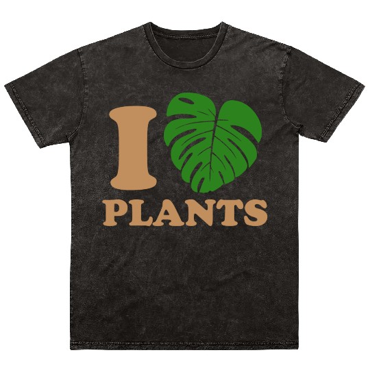 I love plants Mineral Wash T Shirts