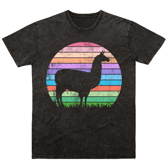 Funny llama lover birthday gift Mineral Wash T Shirts