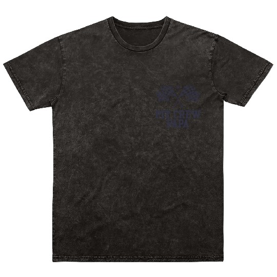 Pit Crew Papa Racing Enthusiast Racer Birthday Mineral Wash T Shirts