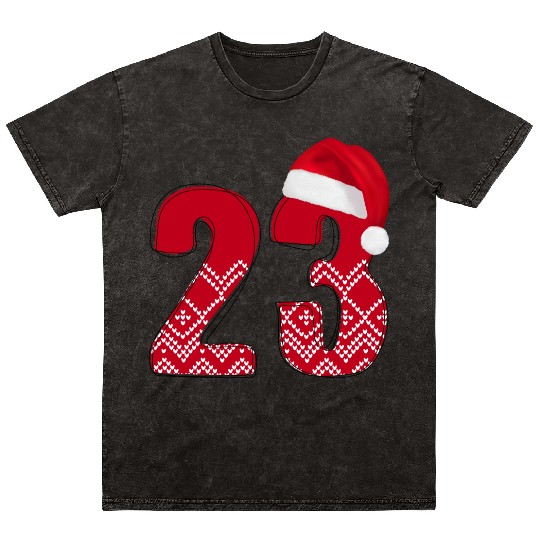 Nr. 23 Christmas Anniversary - Number Twenty Three Mineral Wash T Shirts