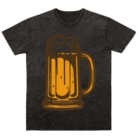 Cold Beer Mug Mineral Wash T Shirts