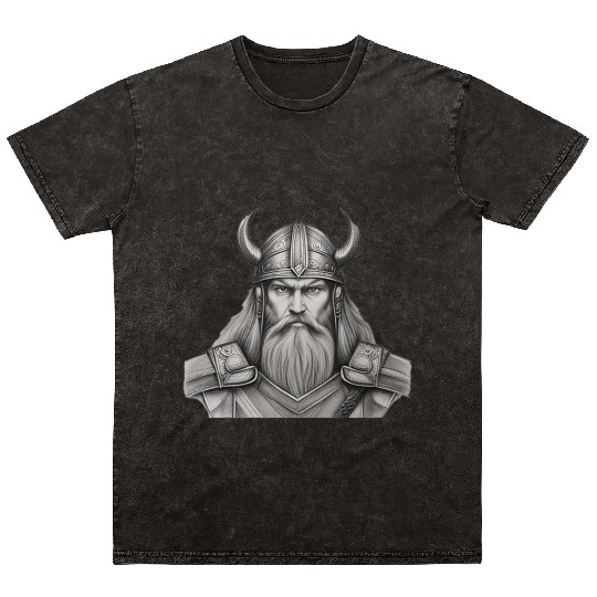 viking warrior Mineral Wash T Shirts