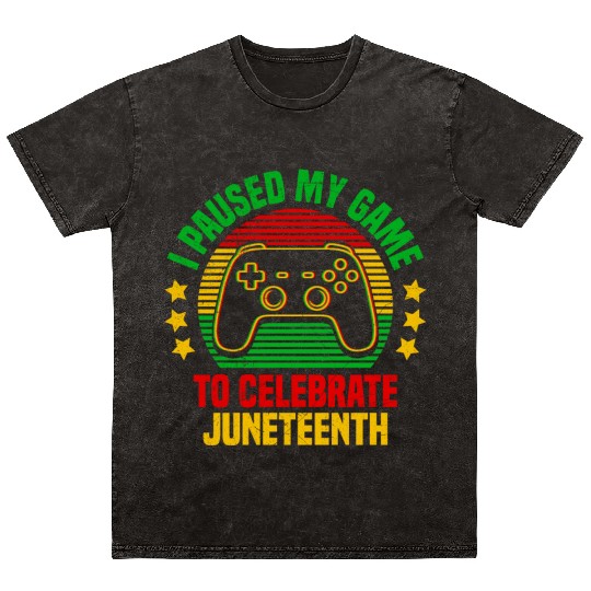 African Gamer Paused my Game to Celebrate Mineral Wash T Shirts