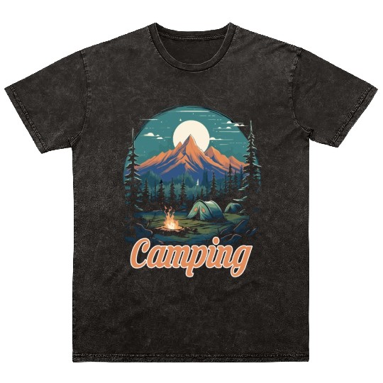 Forest nature trekking adventure Mineral Wash T Shirts