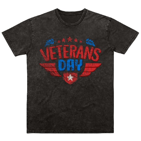 Happy Veteran Day Mineral Wash T Shirts US Army Veteran