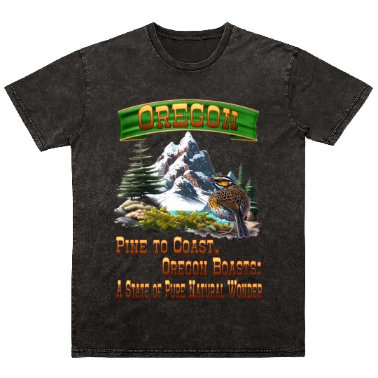 Oregon Boasts Mineral Wash T Shirts