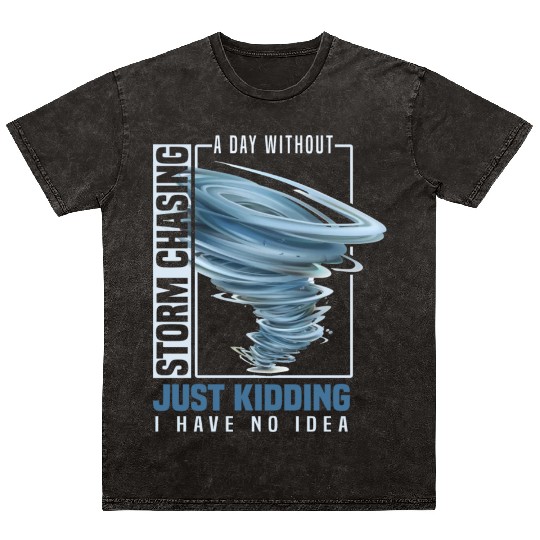 Storm chaser gift idea | Tornado meteorologists Mineral Wash T Shirts