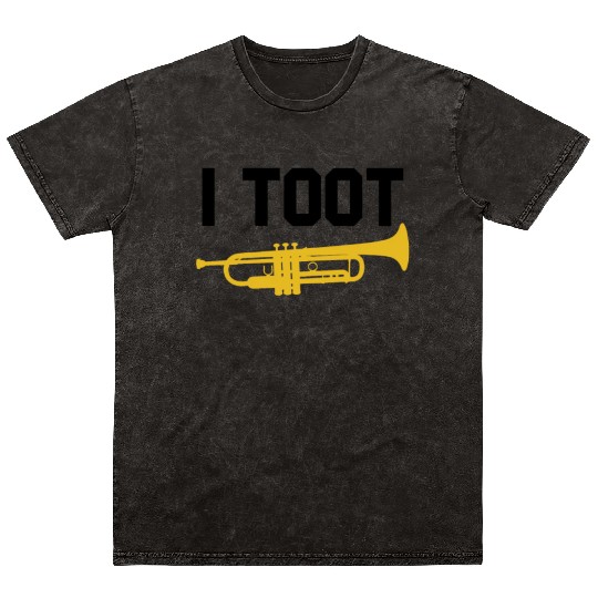 I Toot Funny Jazz Trumpet Player Jazz School Band Mineral Wash T Shirts