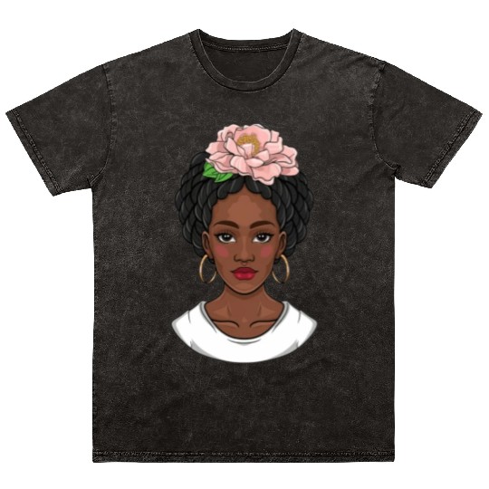 Black girl, black girl magic, African American Mineral Wash T Shirts