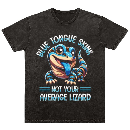 Lizard Collector Reptile Lover Blue Tongue Skink Mineral Wash T Shirts