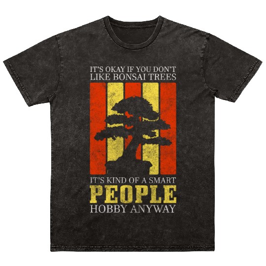 Bonsai Tree Yoga Relaxation Nature Mineral Wash T Shirts