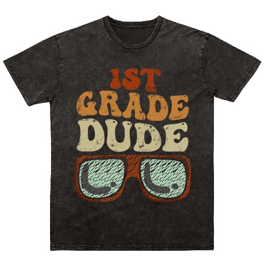 Kindergarten Teacher Funny Student 1st Graduation Mineral Wash T Shirts