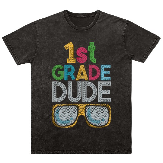 Kindergarten Teacher Funny Student 1st Graduation Mineral Wash T Shirts