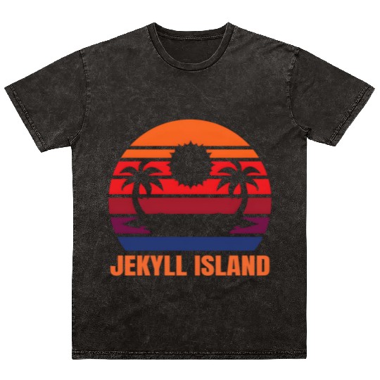 Jekyll Island Vacation Mineral Wash T Shirts