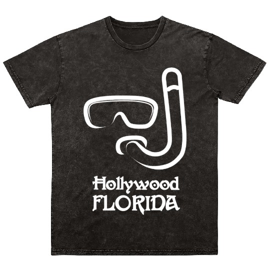 Hollywood Florida Snorkel Souvenirs Gifts Vacation Mineral Wash T Shirts