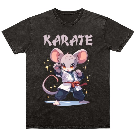 Funny Japanese Karate Panda Kawaii Karateka Mineral Wash T Shirts