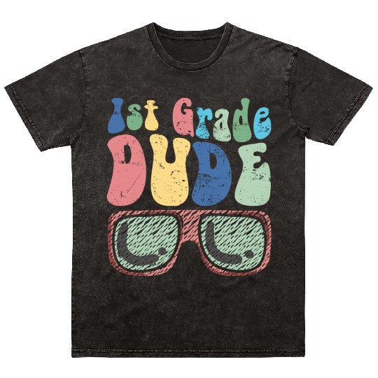 Kindergarten Teacher Funny Student 1st Graduation Mineral Wash T Shirts