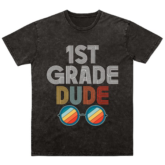 Kindergarten Teacher Funny Student 1st Graduation Mineral Wash T Shirts