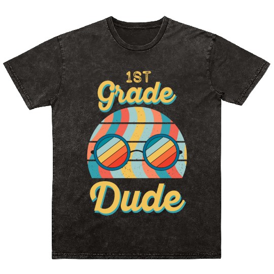 Kindergarten Teacher Funny Student 1st Graduation Mineral Wash T Shirts