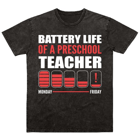 Preschool Teacher Funny Teacher Gift Mineral Wash T Shirts