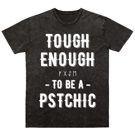 Tough Enough To Be A Psychic Celestial Card Mineral Wash T Shirts